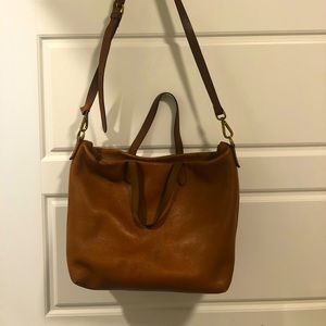 Madewell transport tote with zipper